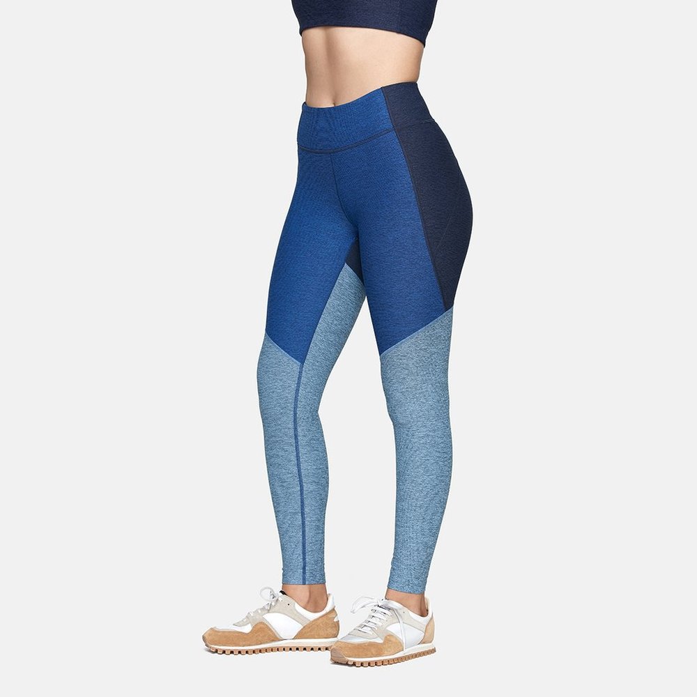 [NWT] Outdoor Voices 7/8 Tri-Toned Blue Leggings
